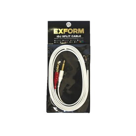 iDJ SPLIT CABLE SERIES 6.3-PX2-2M EXFORM DJ機器 DJアクセサリー