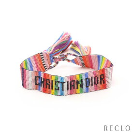 クリスチャンディオール Christian Dior ミサンガ ブレスレット ビーズ マルチカラー 【中古】 送料無料 良品