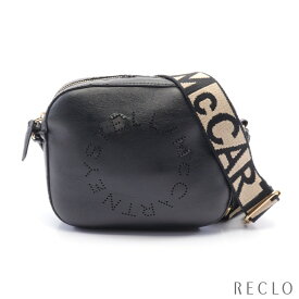 ステラマッカートニー Stella McCartney MINI CAMERA BAG ステラロゴ ショルダーバッグ フェイクレザー ブラック 557907 【中古】 送料無料