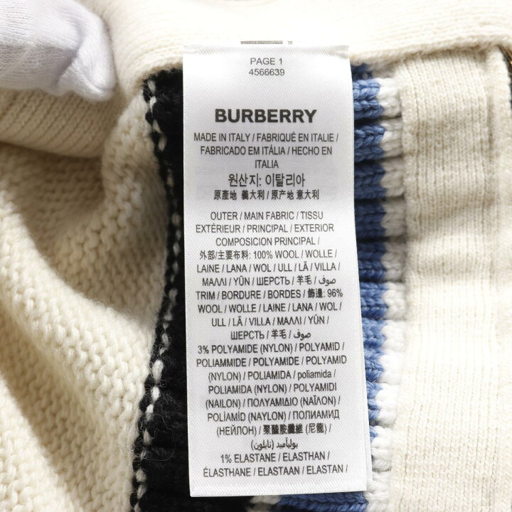 楽天市場】バーバリー BURBERRY ニット 衣料品 トップス ウール  