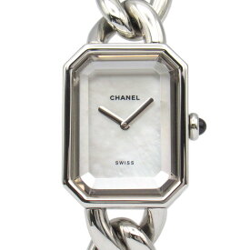 シャネル CHANEL プルミエールL 腕時計 時計 ステンレススチール ホワイト系 ホワイトシェル H1064 【中古】