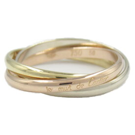 カルティエ CARTIER トリニティリング リング・指輪 ジュエリー K18（イエローゴールド） K18WG（ホワイトゴールド） K18PG（ピンクゴールド） ゴールド系 【中古】