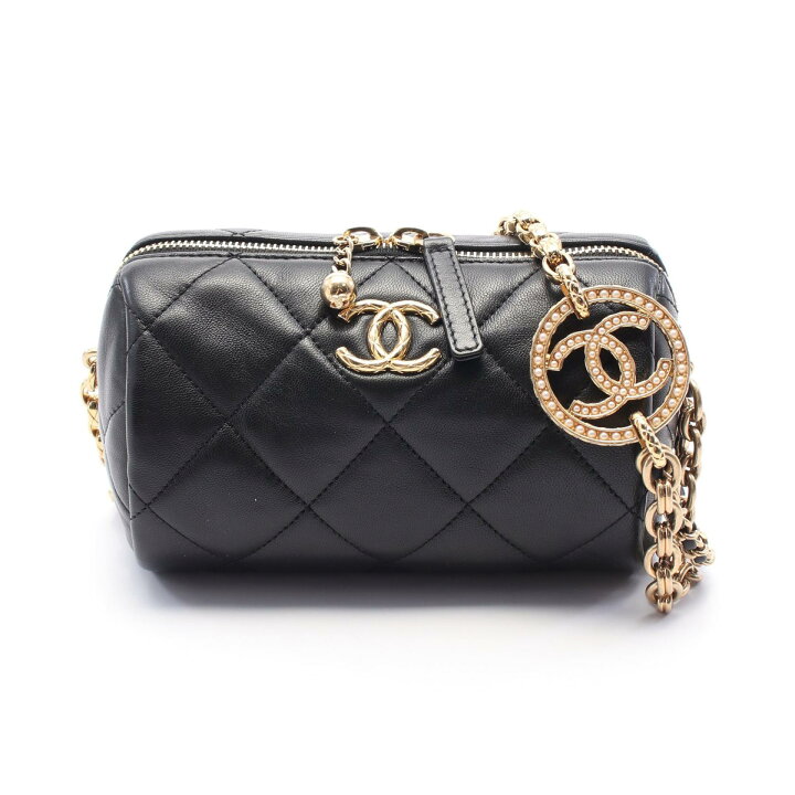 楽天市場】シャネル CHANEL ミニ ボーリング バッグ マトラッセ 