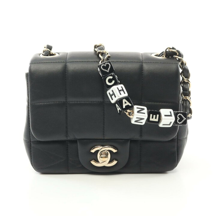楽天市場】シャネル CHANEL チョコバー ミニフラップ ショルダーバッグ 