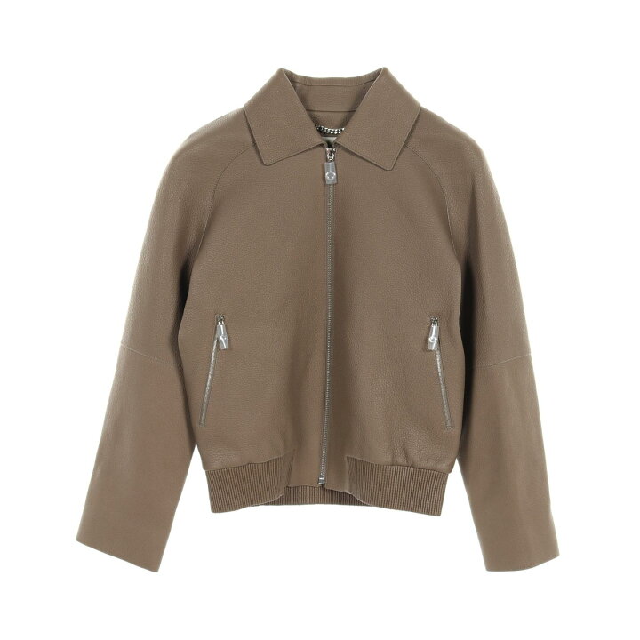 楽天市場】エルメス HERMES ショートジャケット エトゥープ 革ジャン 