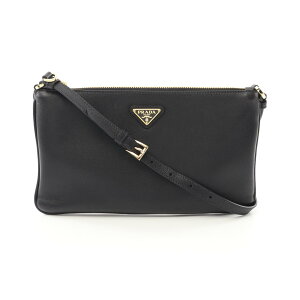 �v���_ PRADA SOFT GRAIN �V�����_�[�o�b�O �o�b�O ���U�[ �u���b�N�n 1BC2382CYSF0002 �y�V�i�z