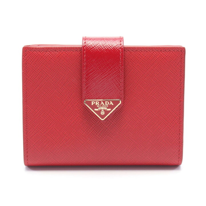 楽天市場】プラダ PRADA CITY + SAFFIANO L カイエ 二つ折り財布 財布  