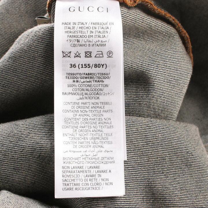 楽天市場】グッチ GUCCI デニム ワンピース 衣料品 トップス コットン  