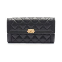 楽天市場】CHANEL ボーイ シャネル（カラーブラック）（レディース財布  