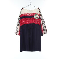 楽天市場】グッチ GUCCI（カラーネイビー）（ワンピース｜レディース  