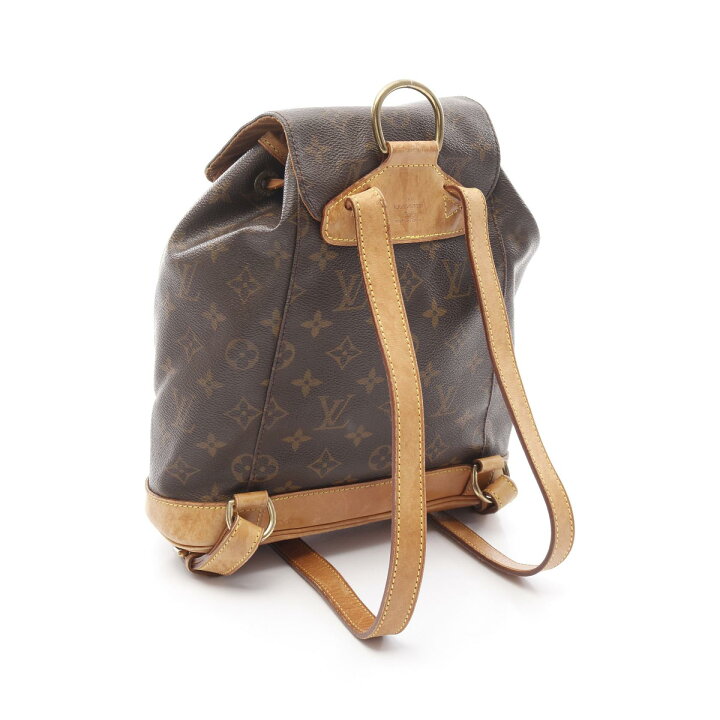 《15%OFFクーポン対象》ルイ・ヴィトン LOUIS VUITTON モンスリMM リュックサック バックパック バッグ PVCコーティングキャンバス レザー モノグラム レディース ブラウン系 M51136 【中古】 大人気！/お洒落コーデの主役♪】Louis Vuitton☆モンスリ PM (Louis Vuitton/バックパック・リュック)  M11198【BUYMA】