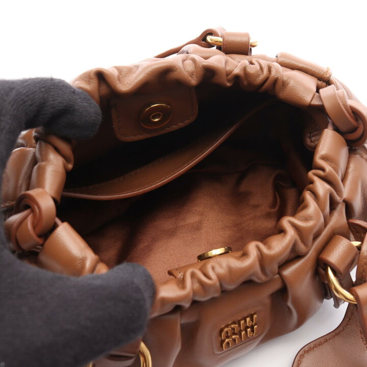 楽天市場】ミュウ ミュウ Miu Miu ジョワ ナッパレザー ショルダー 