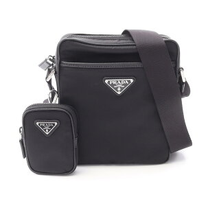 �v���_ PRADA TESSUTO+SAFFIANO �V�����_�[�o�b�O �o�b�O �i�C���� �T�t�B�A�[�m���U�[ �u���b�N�n 2VH1122DMHF0002 �y�V�i�z