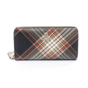 ���B���B�A���E�G�X�g�E�b�h Vivienne Westwood CLASSIC ZIP ROUND WALLET �I�[�u ���E���h�����z ���z PVC�R�[�e�B���O�L�����o�X �u���E���n / �}���`�J���[ 51050023US001KD101 �y�V�i�z