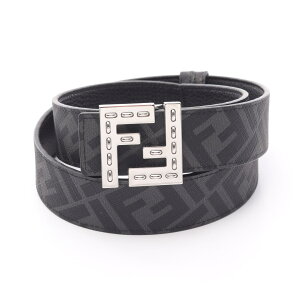 �t�F���f�B FENDI FF�X�N�G�A �x���g �ߗ��i ���U�[ �u���b�N�n / �O���[�n 7C0535AFF1F0GXN90 �y�V�i�z