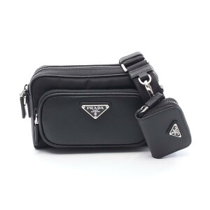 �v���_ PRADA Re-Nylon �V�����_�[�o�b�O �o�b�O �i�C���� ���U�[ �u���b�N�n 2VH1722DMHF0002OOO �y�V�i�z