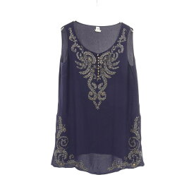 【全品11%OFF 11/11 23:59まで】エルメス HERMES ブラウス 衣料品 トップス シルク シルク ネイビー系 【中古】