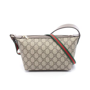 �O�b�` GUCCI �I�t�B�f�B�A GG�X�v���[�� �V�����_�[�o�b�O �o�b�O PVC�R�[�e�B���O�L�����o�X ���U�[ �x�[�W���n / �u���E���n / �}���`�J���[ 838477FAE0P9746 �y�V�i�z