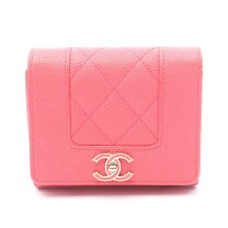 楽天市場】CHANEL A13225 ピンク 三つ折り財布 キャビアスキンの通販 