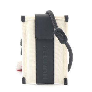 �n���^�[ HUNTER REFINED STITCH CANVAS PHONE POUCH �V�����_�[�o�b�O �o�b�O �L�����o�X �z���C�g�n / �u���b�N�n UBX3712CAA-NTR �y�V�i�z