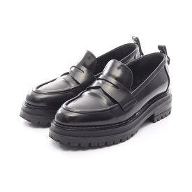 セルジオロッシ Sergio Rossi SR JOAN ローファー 靴 レザー ブラック系 【中古】