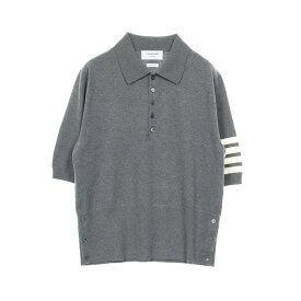 トムブラウン THOM BROWNE ニット ポロシャツ 衣料品 トップス ウール グレー系 【中古】