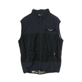 コムデギャルソンオム COMME des GARCONS HOMME ジップアップ ベスト 衣料品 トップス ウール ネイビー系 / ブラック系 【中古】