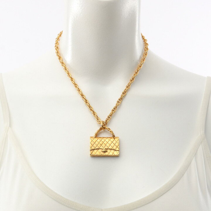 楽天市場】シャネル CHANEL マトラッセ バッグモチーフ ネックレス 