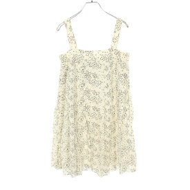 シャネル CHANEL ココマークボタン ワンピース 衣料品 トップス コットン ホワイト系 / グレー系 M9740 【中古】