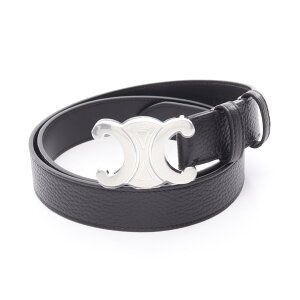 �Z���[�k CELINE �g���I���t ���[�W 30MM �x���g �ߗ��i ���U�[ �u���b�N�n 45BIE3AUY38SI100 �y�V�i�z