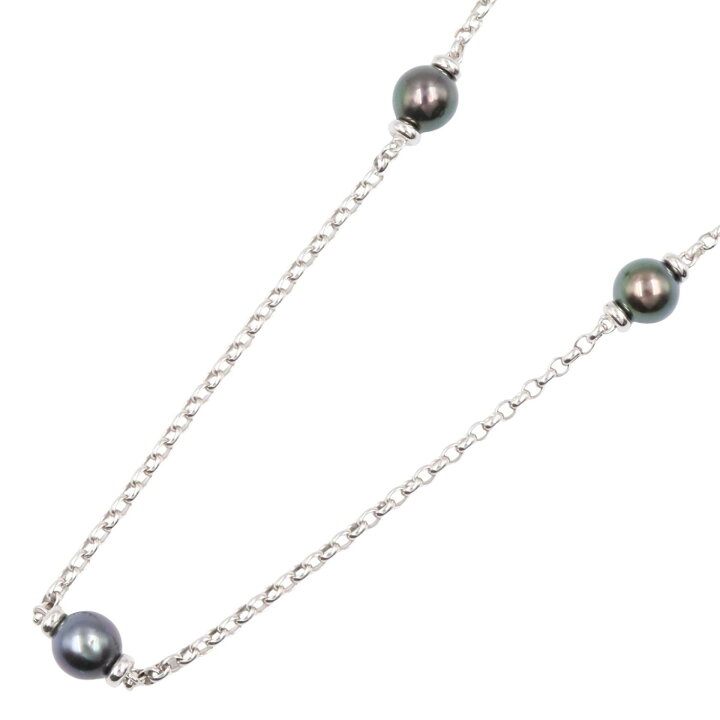 楽天市場】ミキモト MIKIMOTO ブラックパール ネックレス ネックレス 