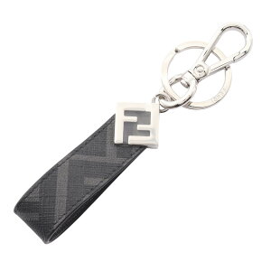 �t�F���f�B FENDI FF�X�N�G�A �Y�b�J �L�[�z���_�[ �A�N�Z�T���[ PVC �u���b�N�n / �O���[�n 7AP100AFCBF0GXN �y�V�i�z