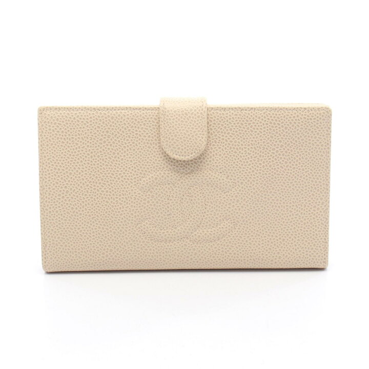楽天市場】シャネル CHANEL ココマーク 二つ折り長財布 財布 キャビア 