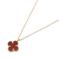ヴァンクリーフ＆アーペル Van Cleef & Arpels スウィートアルハンブラ カーネリアン ネックレス ネック…