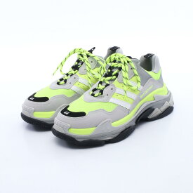 バレンシアガ BALENCIAGA BALENCIAGA × adidas Triple S トリプルS スニーカー 靴 レザー ファブリック グレー系 / イエロー系 / ブラック系 【中古】
