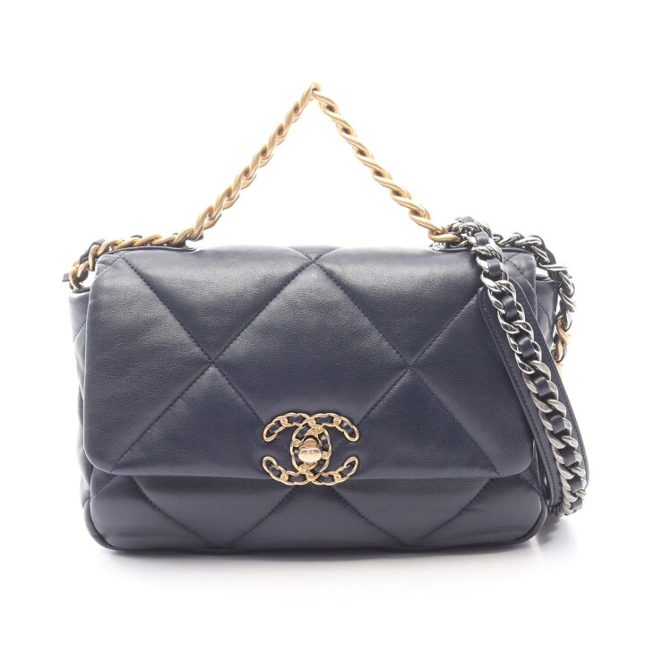 楽天市場】シャネル CHANEL 19 ディズヌフ マトラッセ コンビ金具 2WAY 