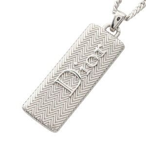 �f�B�I�[�� Dior Guilloche Plate Pendant Necklace ���S�v���[�g �l�b�N���X �W���G���[ �X�e�����X�X�`�[�� �V���o�[�n N3599HOMMT000 �y�V�i�z