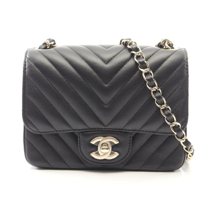 楽天市場】シャネル CHANEL シェブロン Vステッチ ミニ ショルダー 
