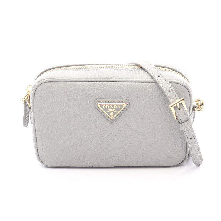 楽天市場】プラダ PRADA ショルダーバッグ バッグ レザー グレー系 