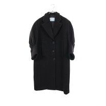 PRADA プラダ ウール ロングコート ベルスリーブ ブラック 36 楽天市場 