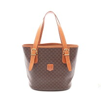 楽天市場】celine マカダム柄 レザー×キャンバス トートバッグの通販