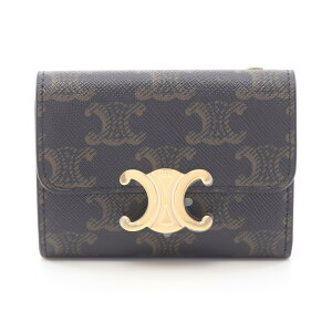 �Z���[�k CELINE �g���I���t �O�܂���z ���z ���U�[ PVC �u���b�N�n / �u���E���n 10I652DS304LU �y�V�i�z