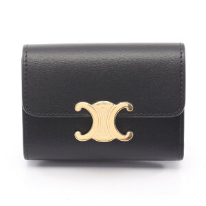 �Z���[�k CELINE �R���p�N�g�E�H���b�g �g���I���t �O�܂���z ���z ���U�[ �u���b�N�n 10I653DPV38NO �y�V�i�z