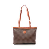 楽天市場】celine マカダム トートバッグ pvc レザー ダークブラウンの通販