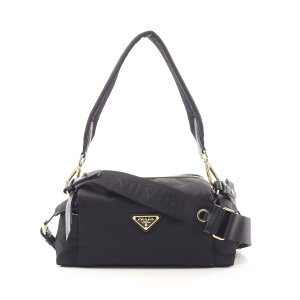 �_10%OFF�N�[�|���Ώ� 9/19 20���`9/24 9:59�^�v���_ PRADA TESSUTO + VITELLO Re-Nylon 2WAY �V�����_�[�o�b�O �o�b�O �i�C���� ���U�[ �u���b�N�n 1BH232VNOORDLNF0002 �y�V�i�z