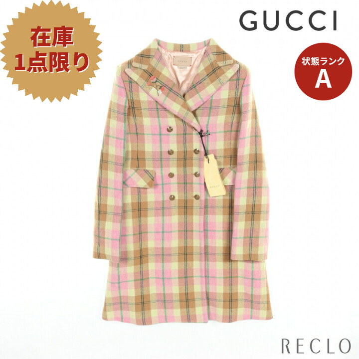 楽天市場】グッチ GUCCI チルドレン コート チェック フラワー刺繍 