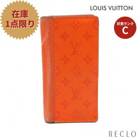 ルイ・ヴィトン LOUIS VUITTON ポルトフォイユ ブラザNM タイガラマ 二つ折り長財布 PVC レザー オレンジ M30427 【中古】