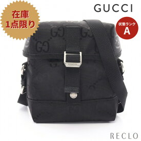 【エントリーでポイント10倍◎店舗限定11日1:59迄】【スーパーSALE限定!!20%OFF以上】グッチ GUCCI GUCCI OF THE GRID メッセンジャーバッグ ショルダーバッグ ナイロン ブラック 643858 【中古】 送料無料 美品_2406ss_all_bg_0604