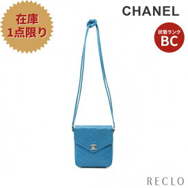 【エントリーでポイント10倍◎店舗限定4日20:00開始】シャネル CHANEL ココマーク Vステッチ ショルダーバッグ キャビアスキン ブルー ゴールド金具 ターンロック ヴィンテージ 【中古】 送料無料