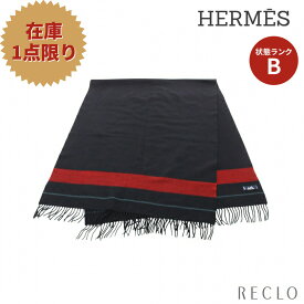 エルメス HERMES マフラー カシミヤ ブラック マルチカラー 【中古】 送料無料_2406ss_all_wal_0604